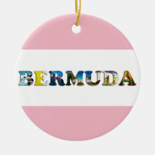 Bermuda Tropisk bussresa Foto jul Julgransprydnad Keramik