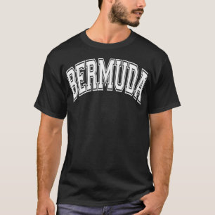 Bermuda Varsity Stil Rosa med White Tet T Shirt