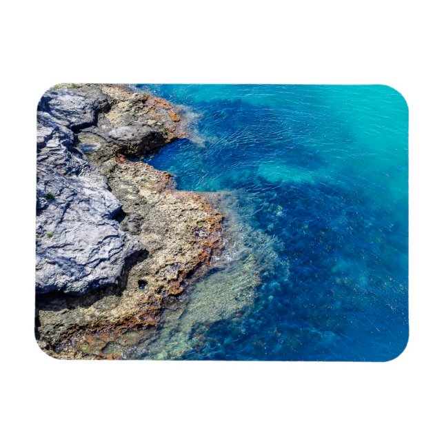 Bermuda Vatten & Rocky Shoreline Magnet (Horisontell)
