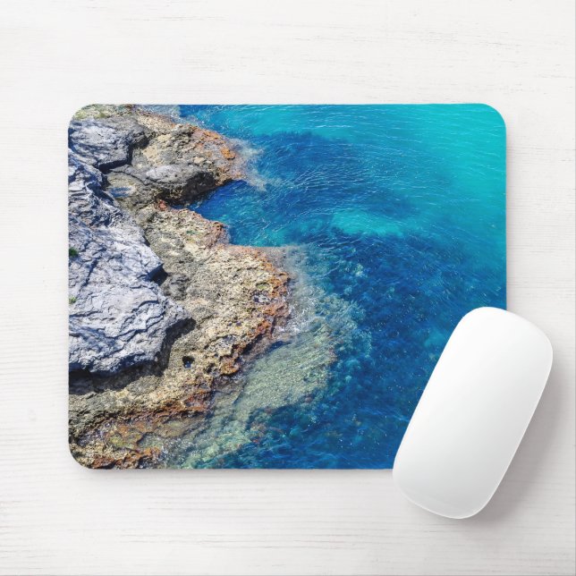 Bermuda Vatten & Rocky Shoreline Mousepad Musmatta (Med mus)