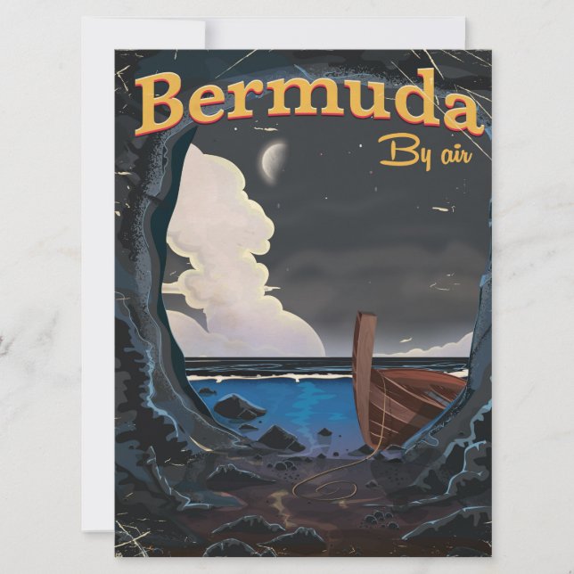Bermuda vintage reseskylt (Framsida)