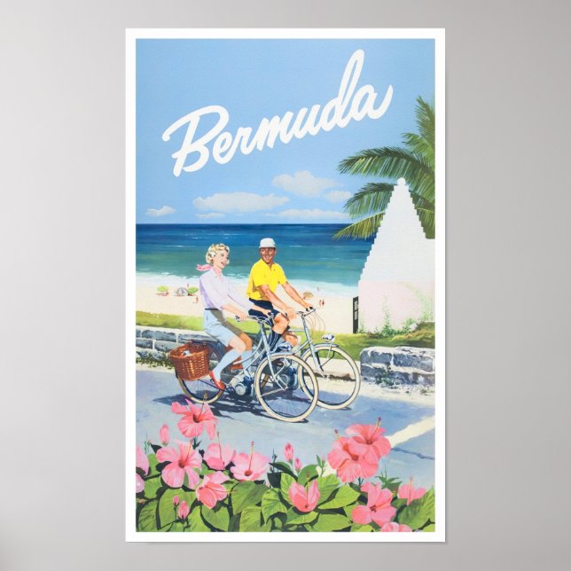 Bermuda vintage resor poster (Framsidan)