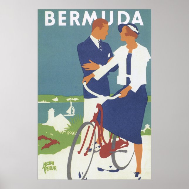 Bermuda Vintage resor Poster (Framsidan)
