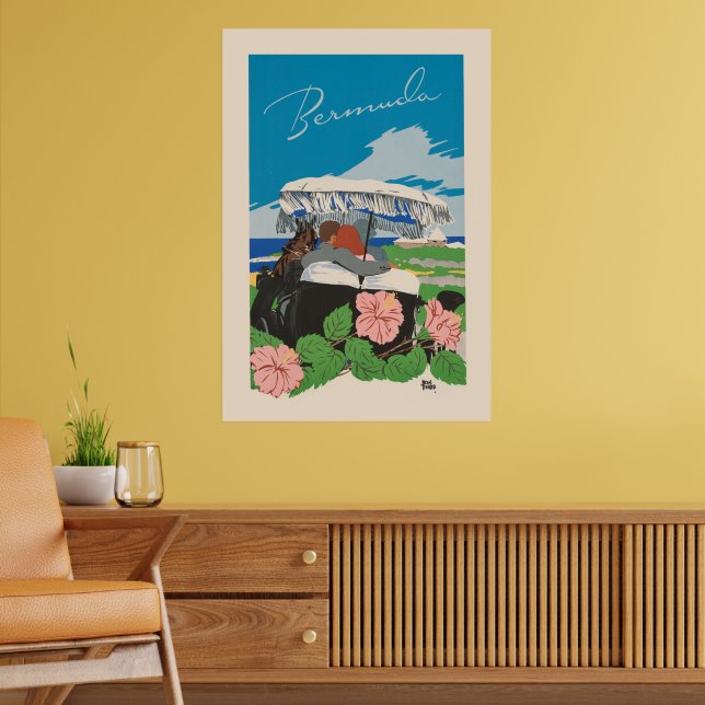 Bermuda | Vintage resor Poster (Vardagsrum 2)