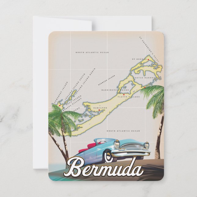 Bermuda vintage resor poster (Baksida)