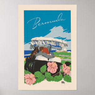 Bermuda Vintage resor Poster