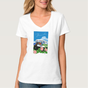 Bermuda Vintage resor Poster återställd Tee