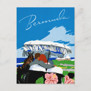 Bermuda Vintage resor Poster återställd Vykort