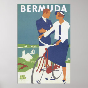 Bermuda vintage resoraffisch poster