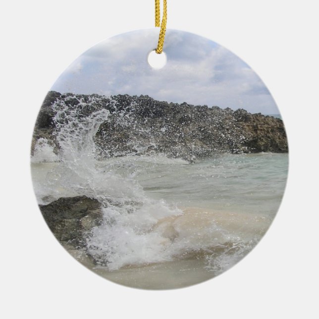 Bermuda Wave Photo Ornament (Framsidan)