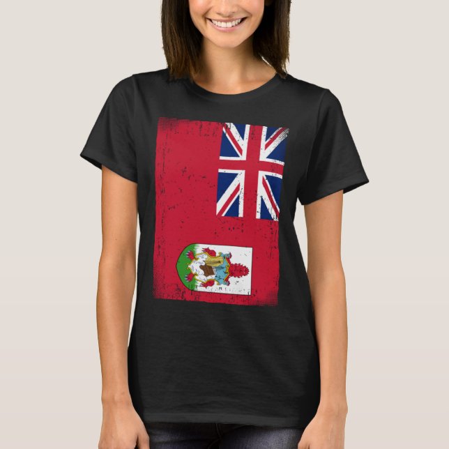 Bermudan Flag Bermuda T Shirt (Framsida)