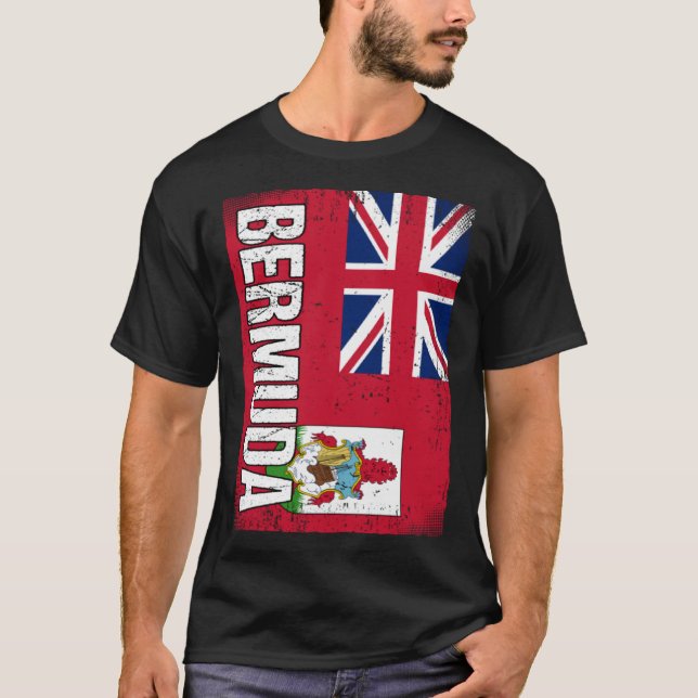 Bermudan Flagga Bermuda 1 T Shirt (Framsida)