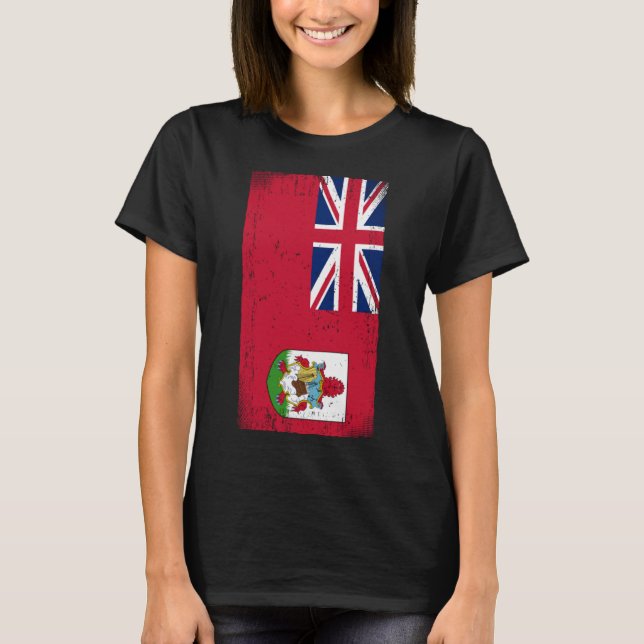 Bermudan Flagga Bermuda T Shirt (Framsida)