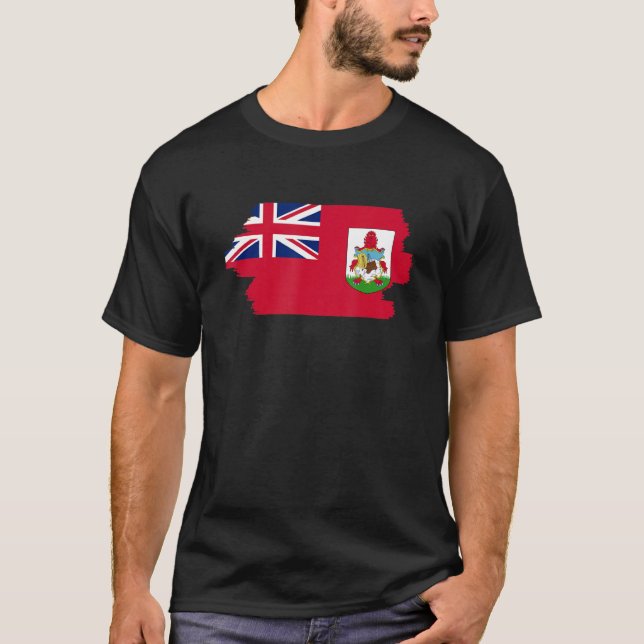 Bermudan Flagga Bermuda T Shirt (Framsida)