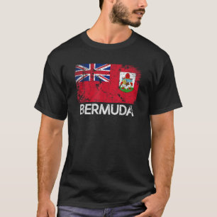 Bermudan Flagga T Shirt-Vintage som gjorts i Bermu Shirt