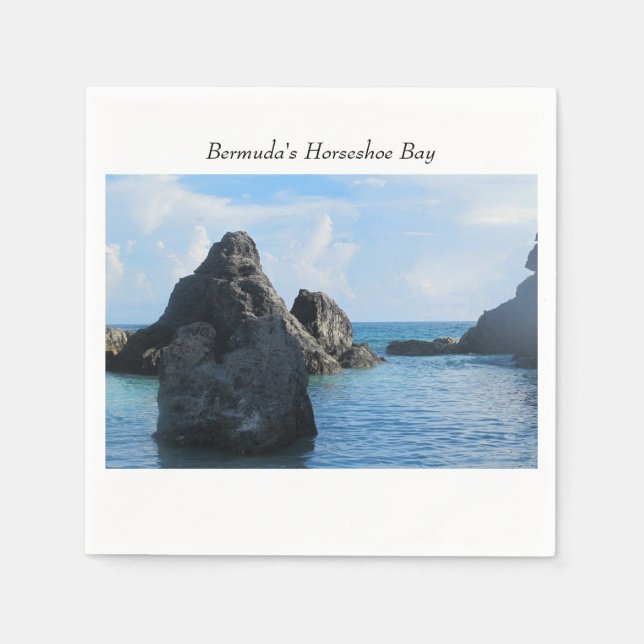 Bermuda's Horseshoe Bay Pappersservett (Framsidan)
