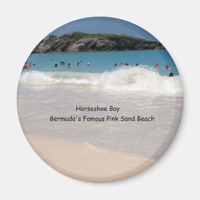 Bermudas Rosa Sand Beach Magnet (Framsidan)