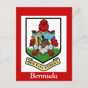 Bermudas statsvapen vykort