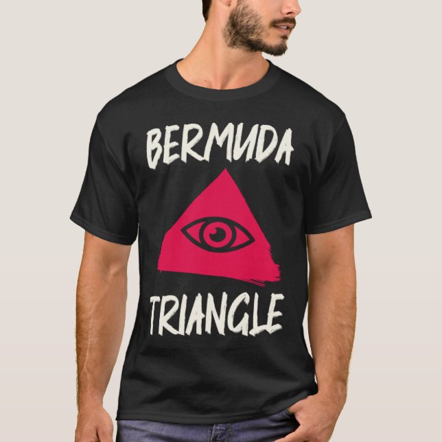 Bermudatriangelforskning Ocean Bermudatriangeln T Shirt (Framsida)