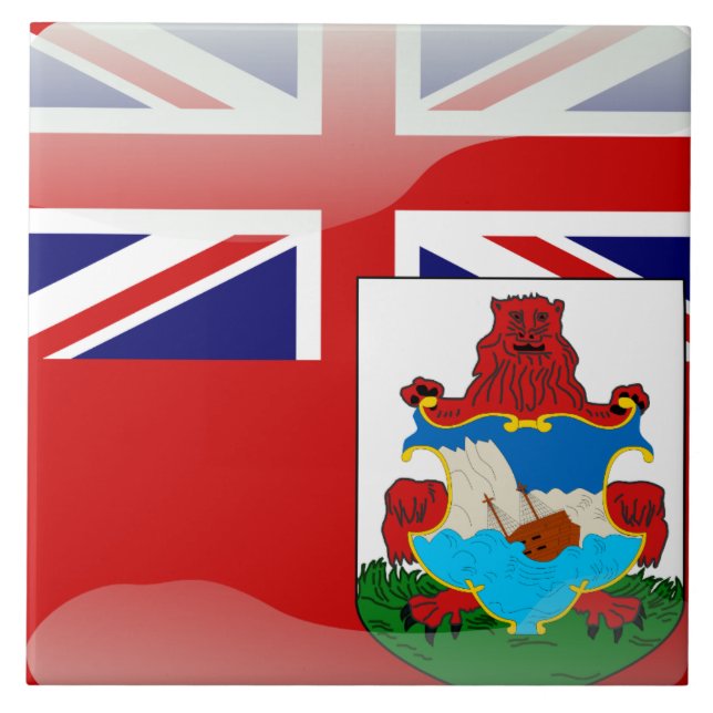 Bermudian flagga kakelplatta (Framsidan)
