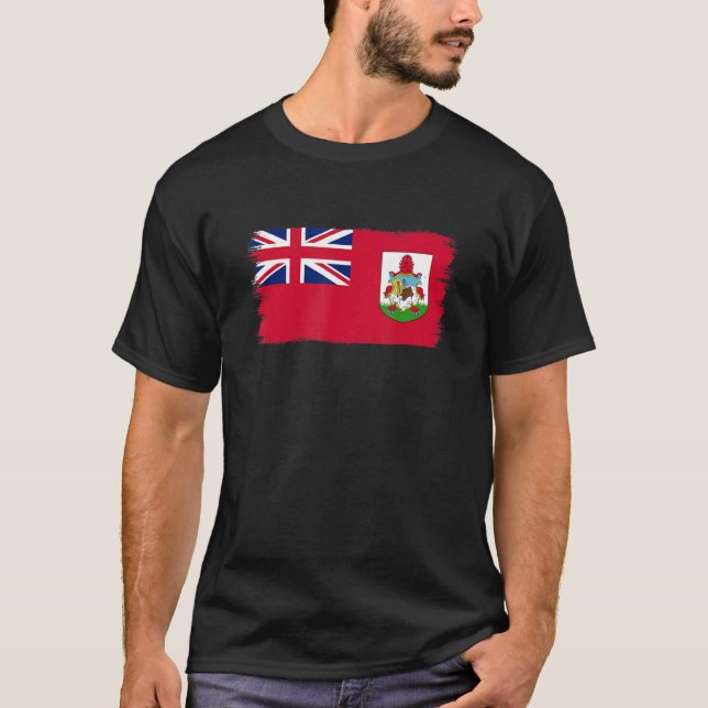 Bermudisk flagga Bermuda 1 T Shirt (Framsida)