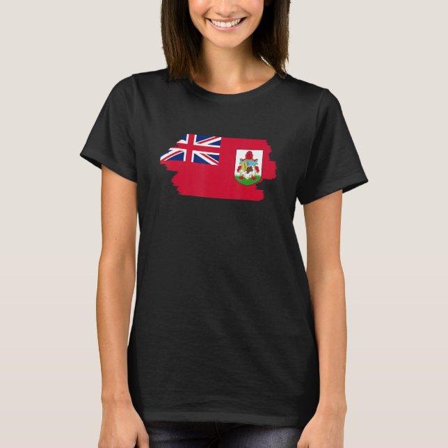 Bermudisk flagga Bermuda T Shirt (Framsida)