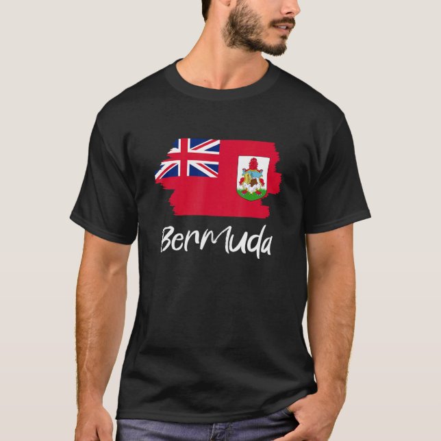 Bermudisk flagga Bermuda T Shirt (Framsida)