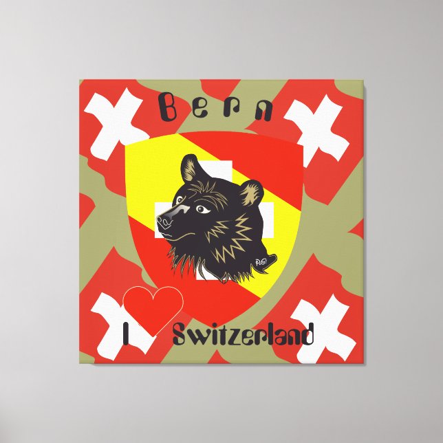 Bern, Berne, Berna, Bärn, Schweiz, Suisse Leinwand Canvastryck (Framsida)