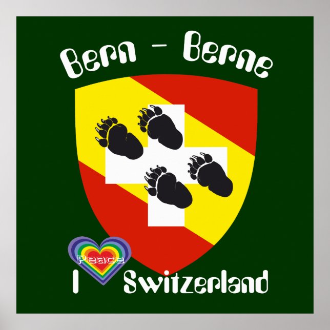 Bern, Berne, Berna, Bärn, Schweiz, Suisse, Poster (Framsidan)