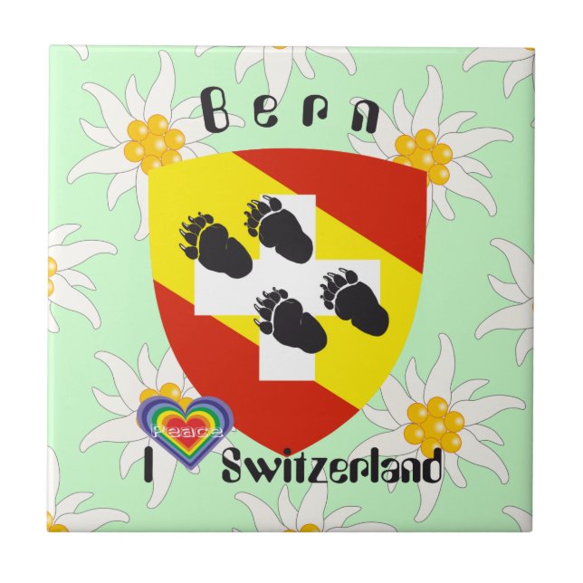 Bern Berne Berna Schweiz Suisse Fliese Kakelplatta (Framsidan)