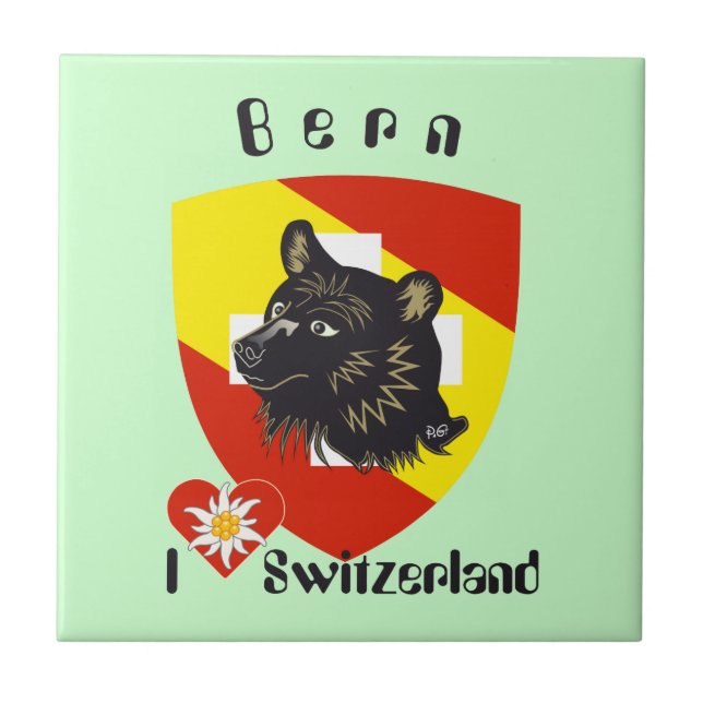 Bern Berne Berna Schweiz Suisse Fliese Kakelplatta (Framsidan)