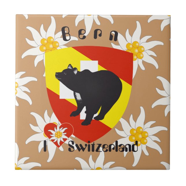 Bern Berne Berna Schweiz Suisse Fliese Kakelplatta (Framsidan)