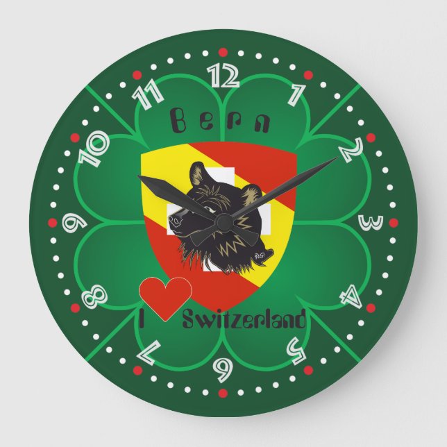 Bern Berne Berna Schweiz Suisse Svizra Uhr Stor Klocka (Framsida)