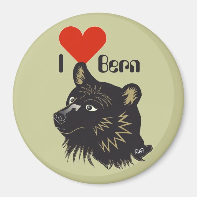 Bern Berne Berna Schweiz Suisse Svizzera Svizra Magnet (Framsidan)