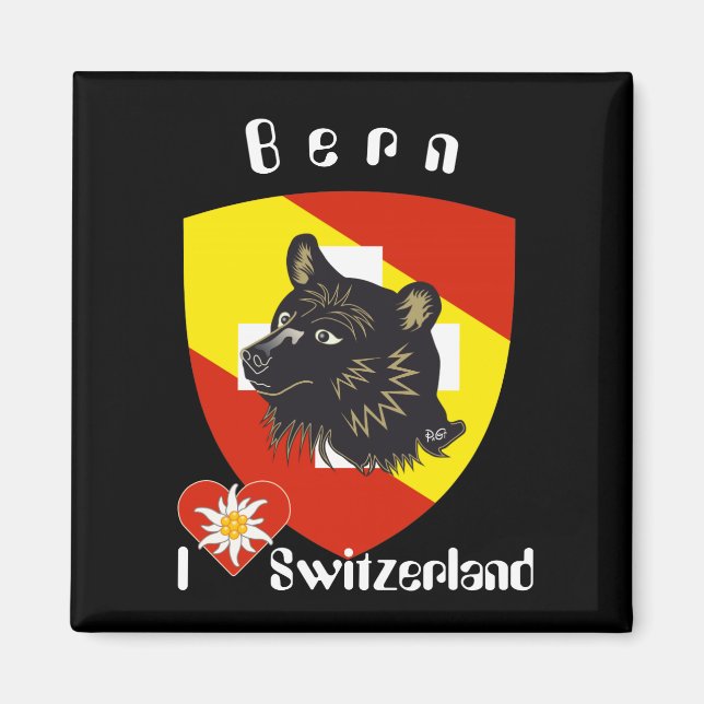 Bern Berne Berna Schweiz Suisse Svizzera Svizra Magnet (Framsidan)