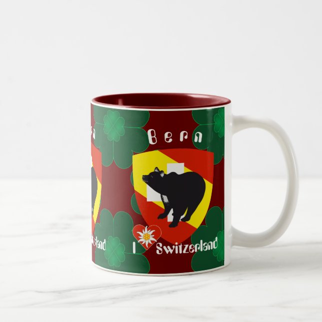 Bern Berne Berna Schweiz Suisse Tasse Två-Tonad Mugg (Höger)