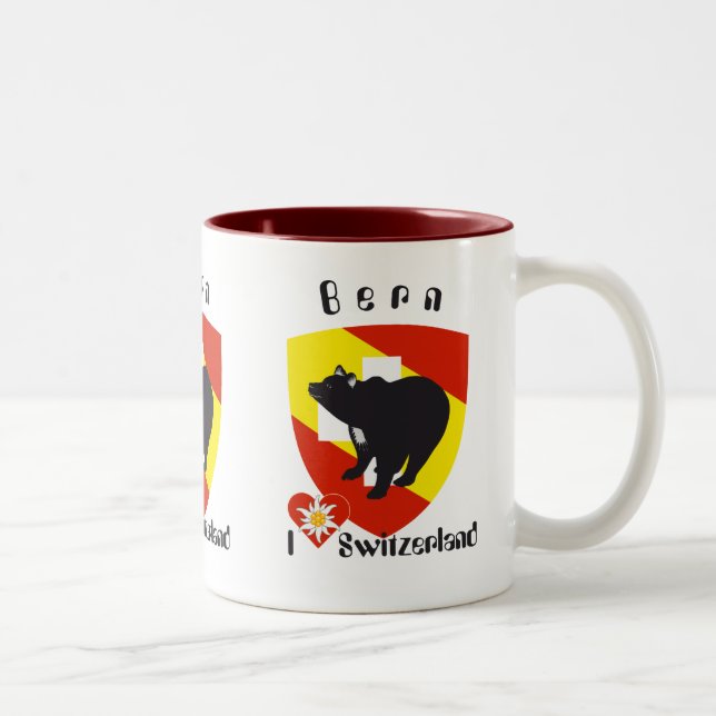 Bern Berne Berna Schweiz Suisse Tasse Två-Tonad Mugg (Höger)