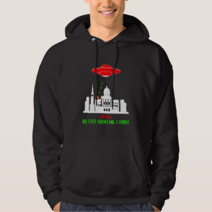 Bern Invasion Retro-spel med Ufo Hoodie