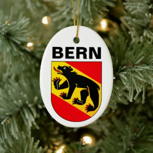 Bern jackat av arm, SCHWEIZ Julgransprydnad Keramik
