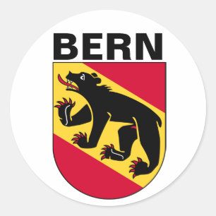 Bern jackat av arm, SCHWEIZ Runt Klistermärke