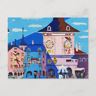 Bern med Belltower av Ernst Ludwig Kirchner Vykort