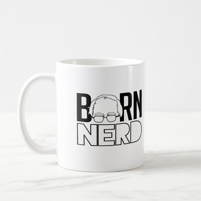 Bern Nerd - Bernie slipmaskiner för president - Kaffemugg (Vänster)