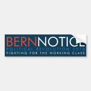 Bern Notice Politisk Revolution 2016 Bildekal
