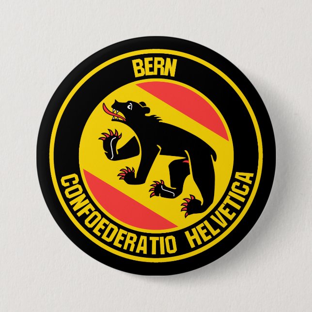 Bern Round Emblem Knapp (Framsida)
