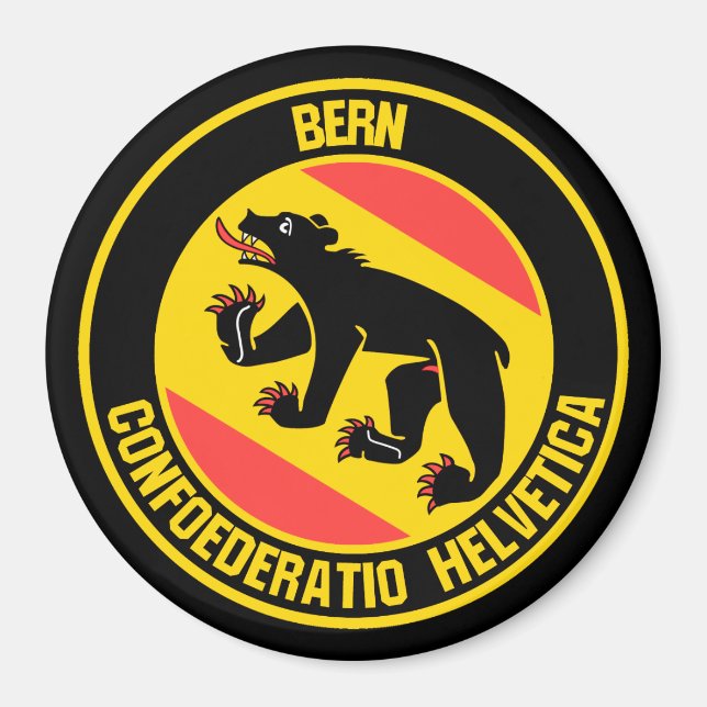 Bern Round Emblem Magnet (Framsidan)