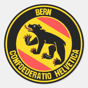 Bern Round Emblem Runt Klistermärke