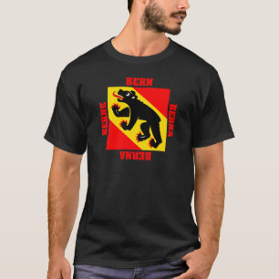 Bern Schweitz Cantonflagga T-shirt