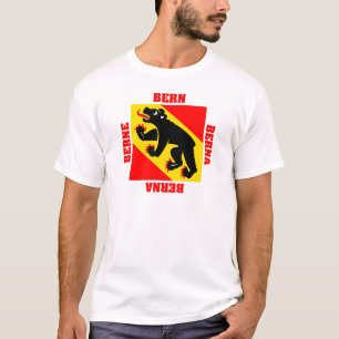 Bern Schweitz Cantonflagga Tee Shirt