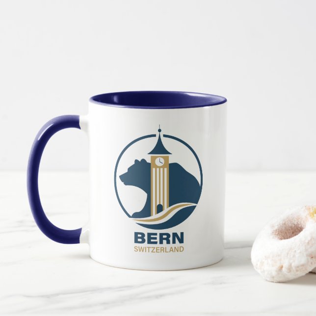 Bern Schweiz Europa Mugg (Med munk)