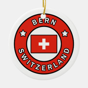 Bern Schweiz Julgransprydnad Keramik